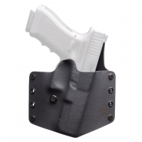 BlackPoint Tactical Standard OWB Holster, Fits Glock 17/22/31, Right Hand, Black Kydex, with 1.75" Belt Loops, 15 Degree Cant 100119