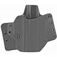 BlackPoint Tactical Leather Wing OWB Holster, Fits Sig P320 X-Carry, Right Hand, Black Kydex & Leather, 1.75" Belt Loops, 15 Degree Cant 119503