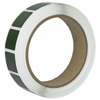 Action Target PAST/DKGR, Target Pasters, 7/8" Square Bullet Hole Repair Paster, Military Green, 1000 Per Roll PAST/DKGR