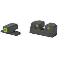 Meprolight Hyper-Bright, Tritium Sight Set, Green Front/Green Rear, Fits Sig Sauer - All P Series 9MM/357SIG 0401103111