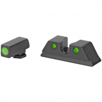 Meprolight Hyper-Bright, Tritium Sight Set, Green Front/Green Rear, Fits Taurus G3C 0465003111