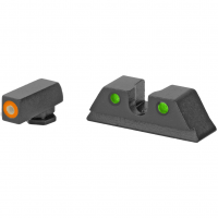 Meprolight Hyper-Bright, Tritium Sight Set, Orange Front/Green Rear, Fits Taurus G3C 0465003131