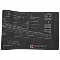 TekMat AR-15 Cutaway Mat, 12"x36", Black, Includes Small Microfiber TekTowel, Packed In Tube TEK-R36-AR15-CA