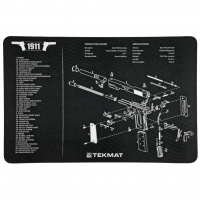 TekMat 1911 Pistol Mat, 11"x17", Includes Small Microfiber TekTowel, Black, Packed In Tube TEK-R17-1911