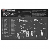 TekMat Sig P226 Pistol Mat, 11"x17", Black, Includes Small Microfiber TekTowel, Packed In Tube TEK-R17-SIGP226