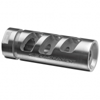 Rise Armament Compensator, .223/5.56, Silver Finish, 1/2X28 RA-701-223-SLVR