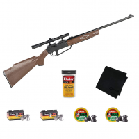 DAISY 880 .177 Cal Rifle with Scope with 4000 Daisy Premium Grade BBs, 2x250 Pointed Tin and 2x250 Flat Pellets (992880-603-BUNDLE)