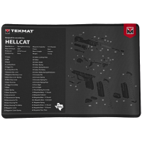 TekMat Original Mat, Springfield Hellcat, Cleaning Mat, Thermoplastic Surface Protects Gun From Scratching, 1/8" Thick, 11"x17", Tube Packaging, Black TEK-R17-HELLCAT