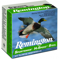 REMINGTON Sportsman Hi-Speed Steel 12 Gauge 1 1/8 oz 2.75in 25 Bx/ 10 Cs Shotgun Ammo (20936)