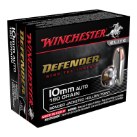 WINCHESTER Defender 10mm Auto 180Gr Bonded JHP 20rd Box Ammo (S10MMPDB)