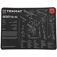 TekMat Beretta 92 Ultra Premium Gun Cleaning Mat,15"X20", Includes Small Microfiber TekTowel TEK-R20-BER92