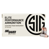 SIG SAUER Elite V-Crown 9mm 115Gr JHP 50/Box Ammo (E9MMA1-50)