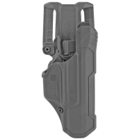 BLACKHAWK T-Series, L2D, Duty Holster, Right Hand, Black, Fits Glock 17/19/22/23/31/32/45/47 44N100BKR