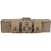 Bulldog Cases Deluxe Tactical Rifle Case, Fits Single Rifle, Three Front Acc. Pockets, Large Main Front Pocket, Back Pack Straps, 36" Soft Case, Tan BDT35-36T