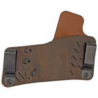 Versacarry Protector S3 Series Water Buffalo, Includes Tuckable IWB Metal Clips, Adjustable to Fit 90% of Handguns, Right Hand, Distressed Brown Leather 52311