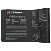 TekMat Remington 870 Mat, 12"x36", Black, Includes Small Microfiber TekTowel, Packed In Tube TEK-R36-REM-870