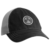 Magpul Industries Icon Patch Garment Washed Trucker Hat, Black/Charcoal, One Size Fits Most MAG1105-002