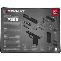 TekMat Ultra Mat, Sig Sauer P365, Cleaning Mat, Thermoplastic Surface Protects Gun From Scratching, 1/4" Thick, 15"X20", Tube Packaging, Black TEK-R20-SIGP365