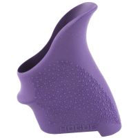 Hogue HandALL Beavertail Grip, Fits S&W M&P Shield/Ruger LC9, Rubber, Finger Grooves, Purple 18406