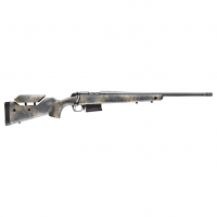 Bergara B-14 Wilderness Series Terrain Rifle, Bolt Action Rifle, 300 Winchester Magnum, 26" Barrel, Threaded 5/8-24, Cerakote Finish, Gray, Molded Stock w/ Mini-Chassis, Omni Muzzle Brake, Fluted Bolt, 5 Rounds, 1 Magazine, Right Hand B14LM651