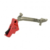 Apex Tactical Specialties Action Enhancement Trigger With Glock OEM Gen 3 Trigger Bar, Red Finish