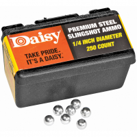 Daisy Powerline Steel Slingshot Ammo, 1/4" Steel Shot, 250 Per Box 988114-446