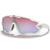 OAKLEY Jawbreaker Polished White Frame/Prizm Snow Sapphire Lenses Sunglasses (OO9290-2131)