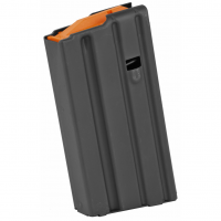 Ammunition Storage Components Magazine, 223 Rem, Fits AR-15, 20Rd, Stainless, Black, Orange Follower 20-223-SS-BM-O-ASC