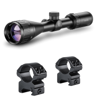 HAWKE Vantage 3-9x40 AO Mil-Dot Riflescope with Match Mount 1in Medium Weaver Scope Rings (14123+22113)