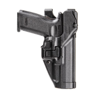 BLACKHAWK Serpa Level 3 Right Hand Duty Holster For Glock 20,21,21SF,37,38 (44H113BK-R)