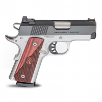 SPRINGFIELD ARMORY 1911 Ronin EMP 9mm Luger 3in 9rd Blued/Satin Aluminum Pistol with Wood Grips (PX9123L)