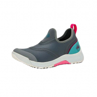 MUCK BOOT COMPANY Women's Outscape Slip On Dark Gray/Teal/Pink Shoe (OSSW-104-GRY)