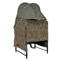 DRAKE Ghillie Mossy Oak Bottomland Shallow Water Chair Blind (DHG2010-006)