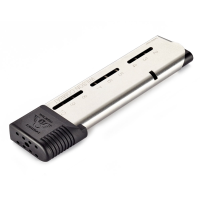 WILSON COMBAT Elite Tactical 1911 .45 ACP 10rd Stainless Magazine with Polymer Base Pad (500-45FS10)