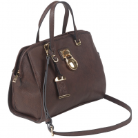 BULLDOG CASES Satchel Style Purse W/Holster - Chocolate Brown (16" X 9.5" X 5.5") (BDP-028)