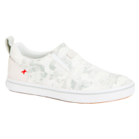XTRATUF Women's Sharkbyte Canvas White Camo Deck Shoe (XSW-102-WHT)