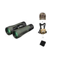 VORTEX Diamondback HD 12x50 Binocular w/ GlassPak Harness Case, Multicam Camo Cap and Microfiber Cleaning Cloth