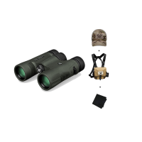 VORTEX Diamondback HD 10x28 Binocular  w/ GlassPak Harness Case, Multicam Camo Cap and Microfiber Cleaning Cloth