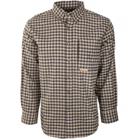DRAKE Autumn Brushed Twill Navy/Cream L/S Shirt (DS2180-NCP)