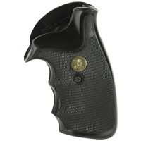 Pachmayr Grip, Gripper, Fits S&W K/L Frame Round Butt with Finger Grooves, Black 3266