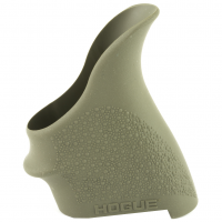 Hogue HandALL Beavertail Grip, Fits Glock 42/43, Rubber, Finger Grooves, OD Green 18201