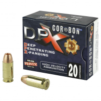 CorBon Deep Penetrating X Bullet, 45ACP, 160 Grain, Barnes X, +P, 20 Round Box DPX45160