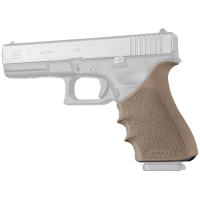 Hogue HandALL Beavertail Grip Sleeve, Fits Glock 17, 17MOS, 17L, 22, 35, 35MOS, 34, 34MOS, 31, 37, Flat Dark Earth 17033
