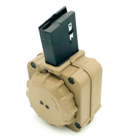 PROMAG 65rd Flat Dark Earth Polymer Drum Magazine for AR-15 5.56mm (DRM-A8-FDE)