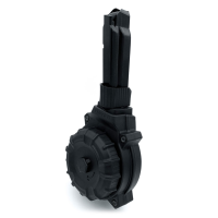 PROMAG 50rd Black Polymer Drum Magazine for Smith and Wesson Shield Plus 9mm (DRM-A77)