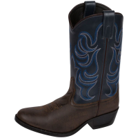 SMOKY MOUNTAIN BOOTS Kids Monterey Brown/Navy Western Boots (1759)