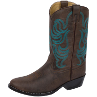 SMOKY MOUNTAIN BOOTS Kids Monterey Brown Western Boots