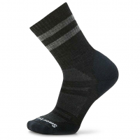 SMARTWOOL Men's Athletic Targeted Cushion Stripe Crew Charcoal Socks (SW001701003)