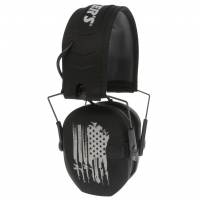 WALKER'S GAME EAR Freedom Series Slim Electronic Earmuff with US Flag Logo (GWP-RSEMFS-FLG)