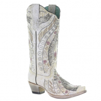 CORRAL Women's Embroidery Crystals and Studs Boot (E1547-LD)